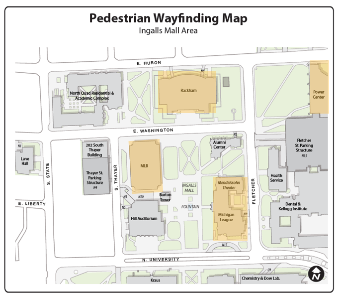 Map of Ingalls Mall