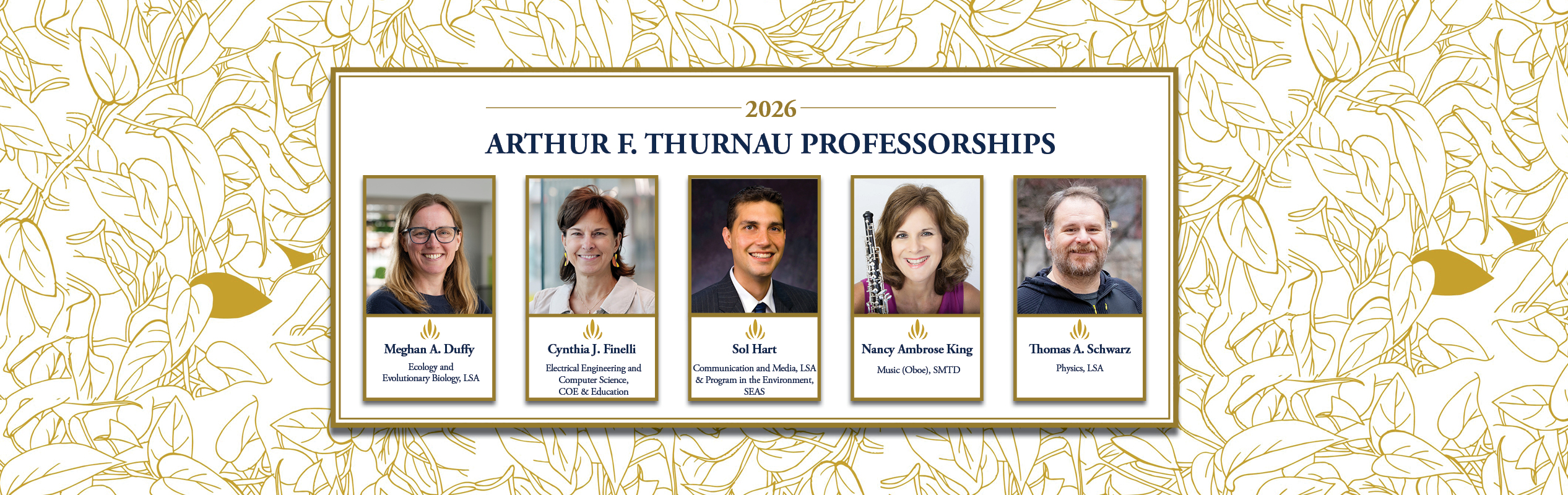 2026 Arthur F. Thurnau Professorships